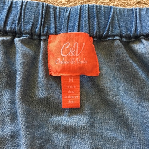 CHELSEA & VIOLET blue skirt - Picture 6 of 8